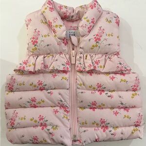 GAP Baby Pink Floral Vest